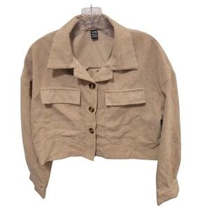 Shein Small Brown Corduroy  Womens Jacket